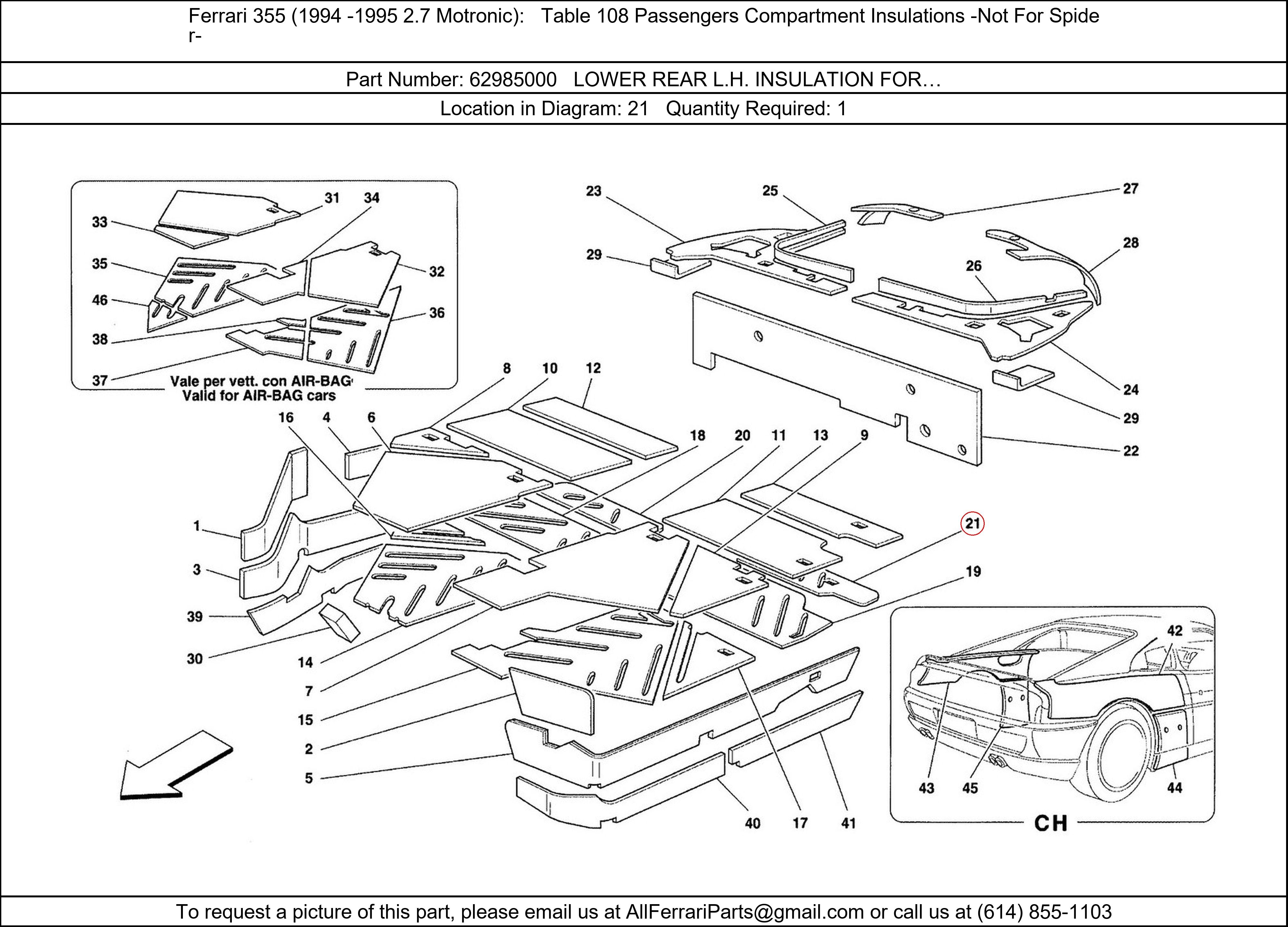 Ferrari Part 62985000