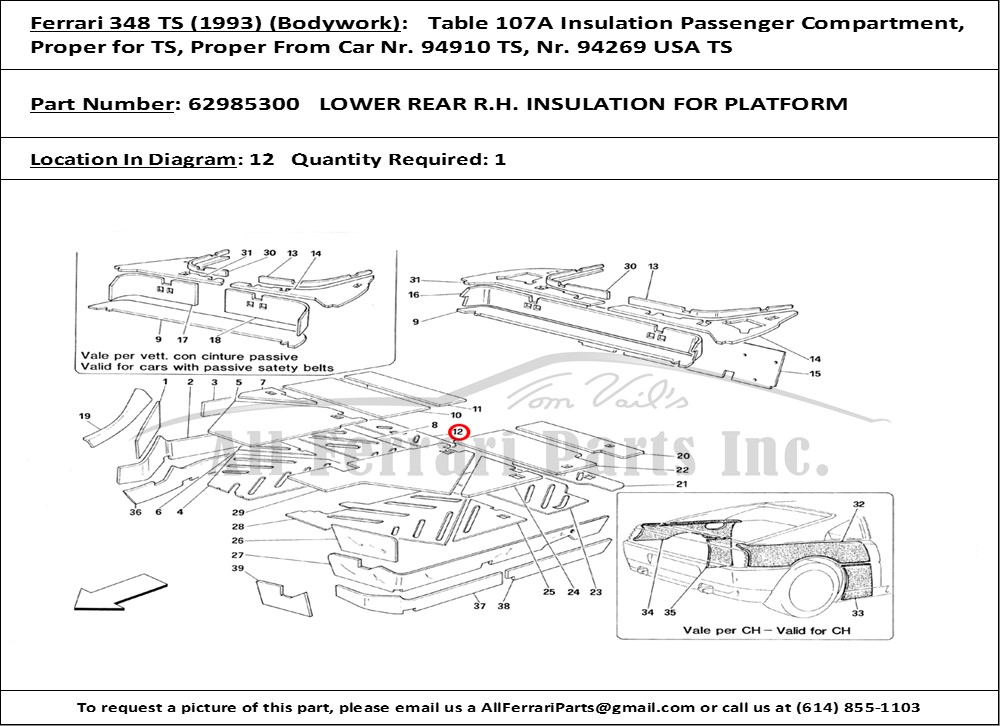 Ferrari Part 62985300