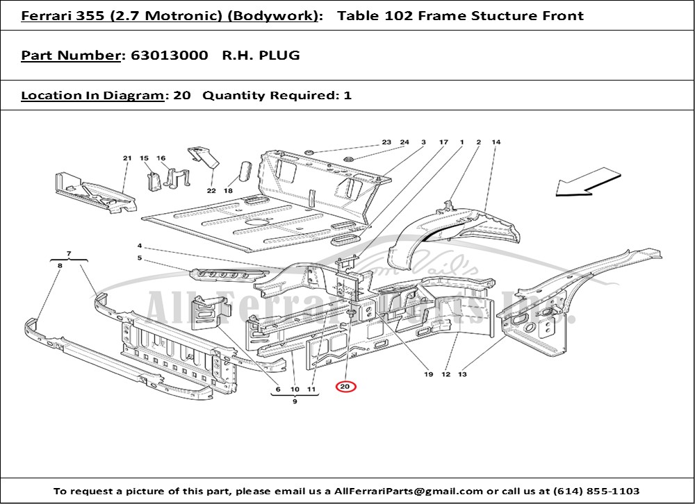 Ferrari Part 63013000