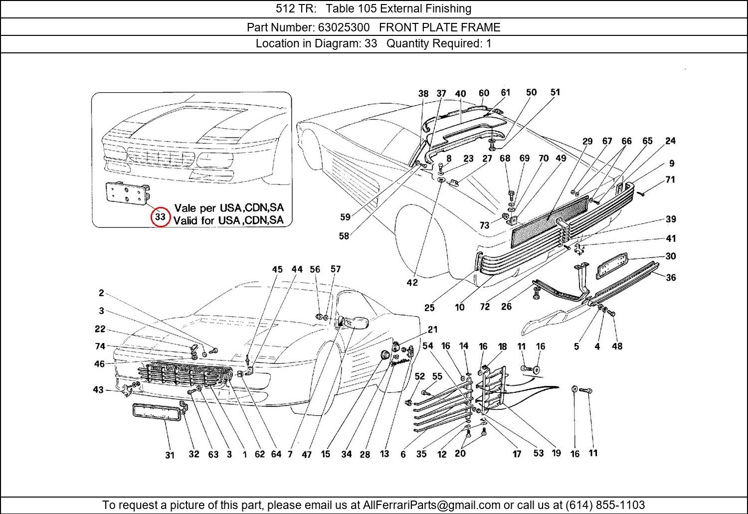 Ferrari Part 63025300