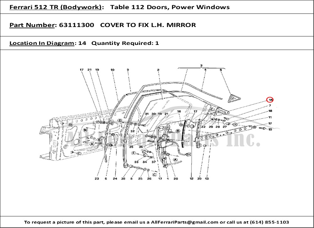 Ferrari Part 63111300