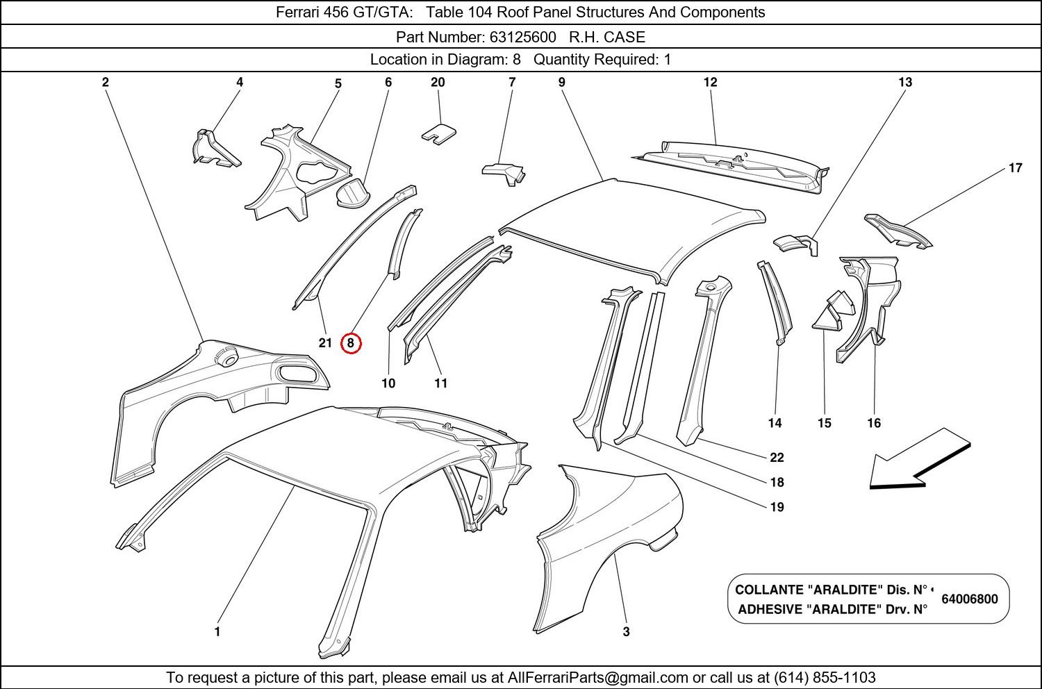 Ferrari Part 63125600