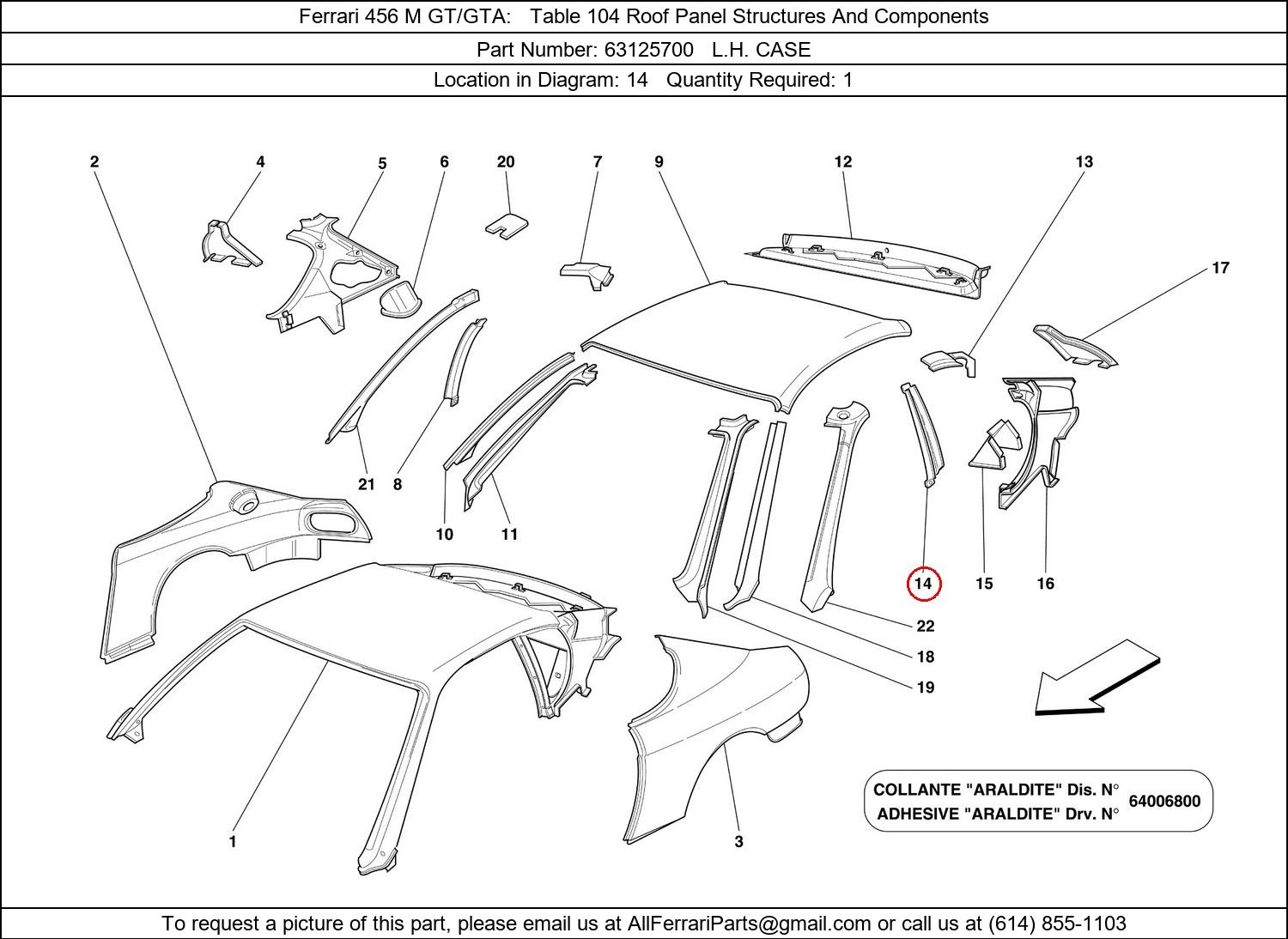 Ferrari Part 63125700