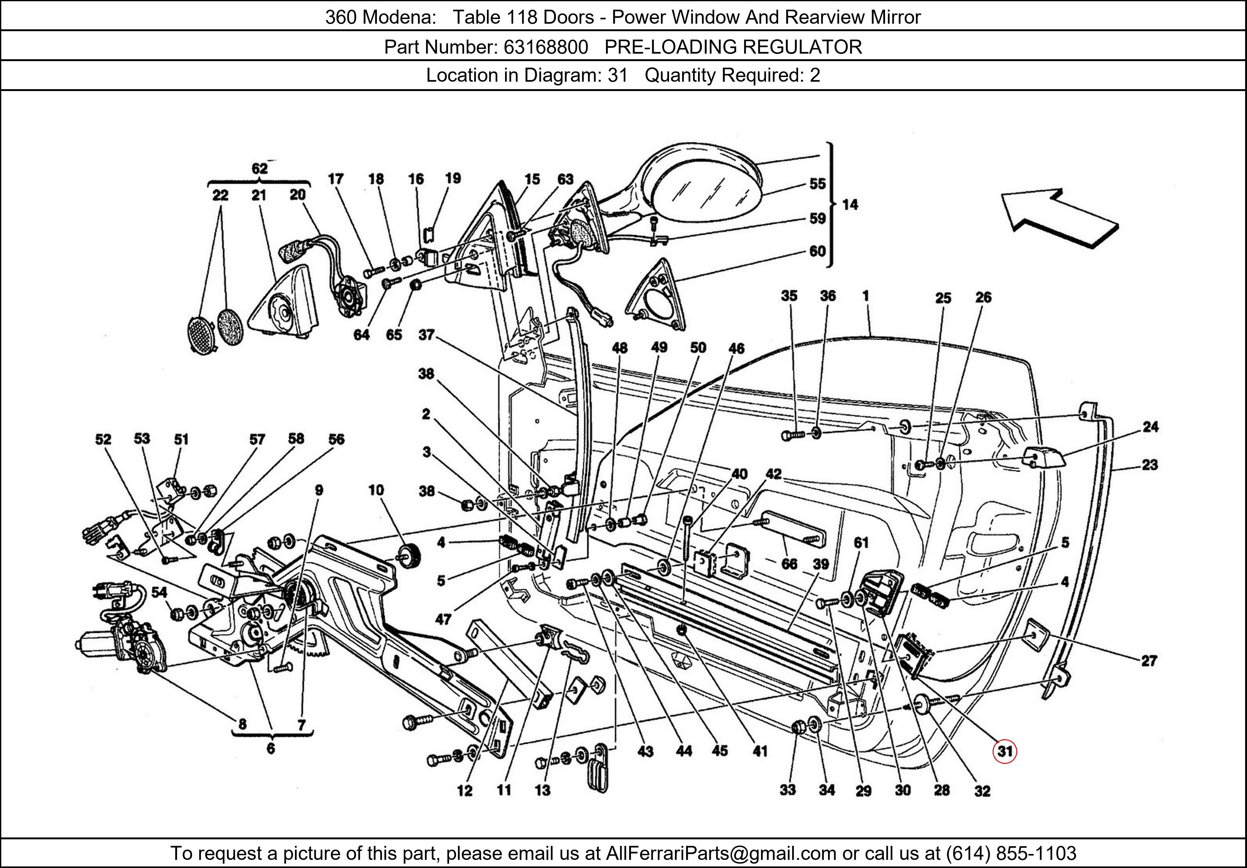 Ferrari Part 63168800