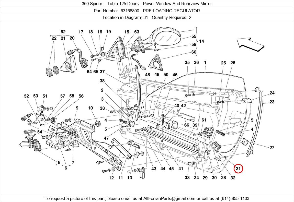 Ferrari Part 63168800