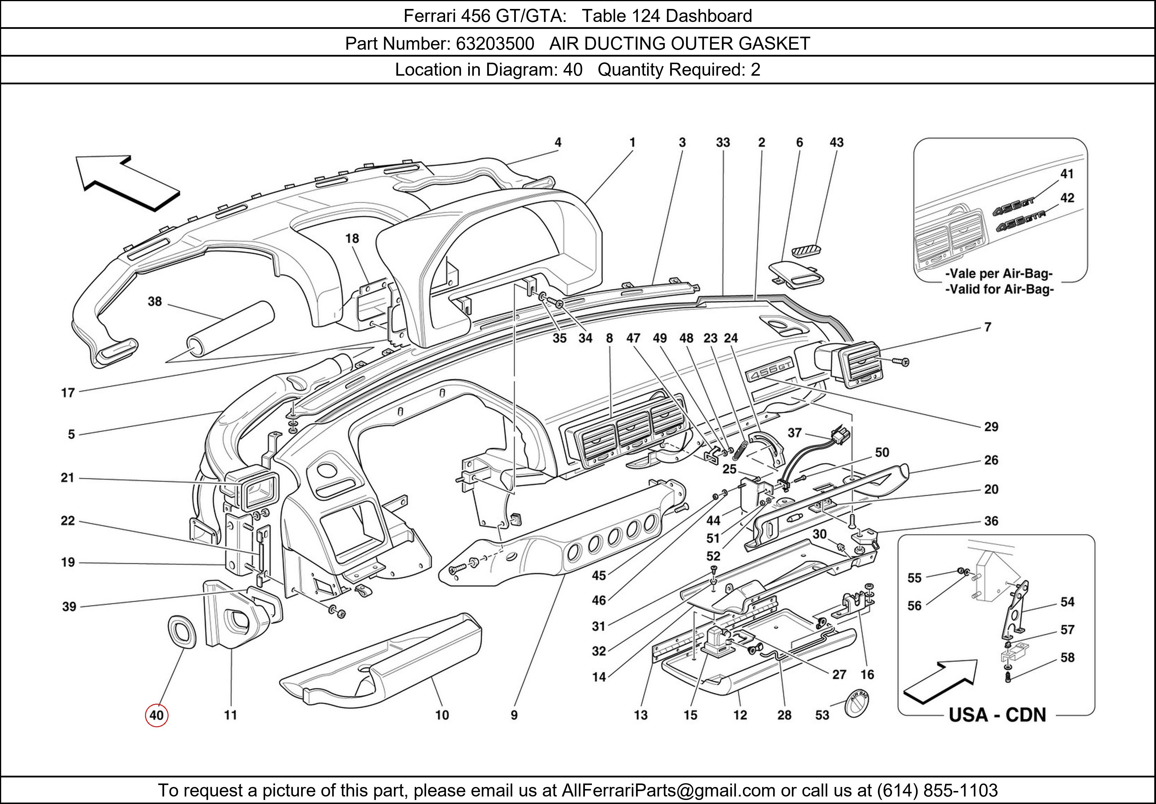 Ferrari Part 63203500