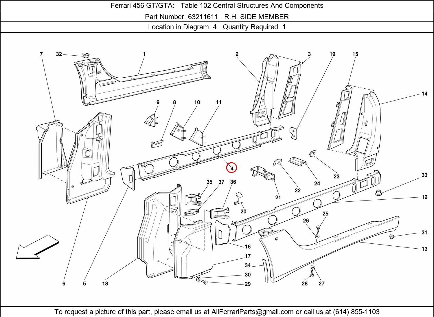 Ferrari Part 63211611