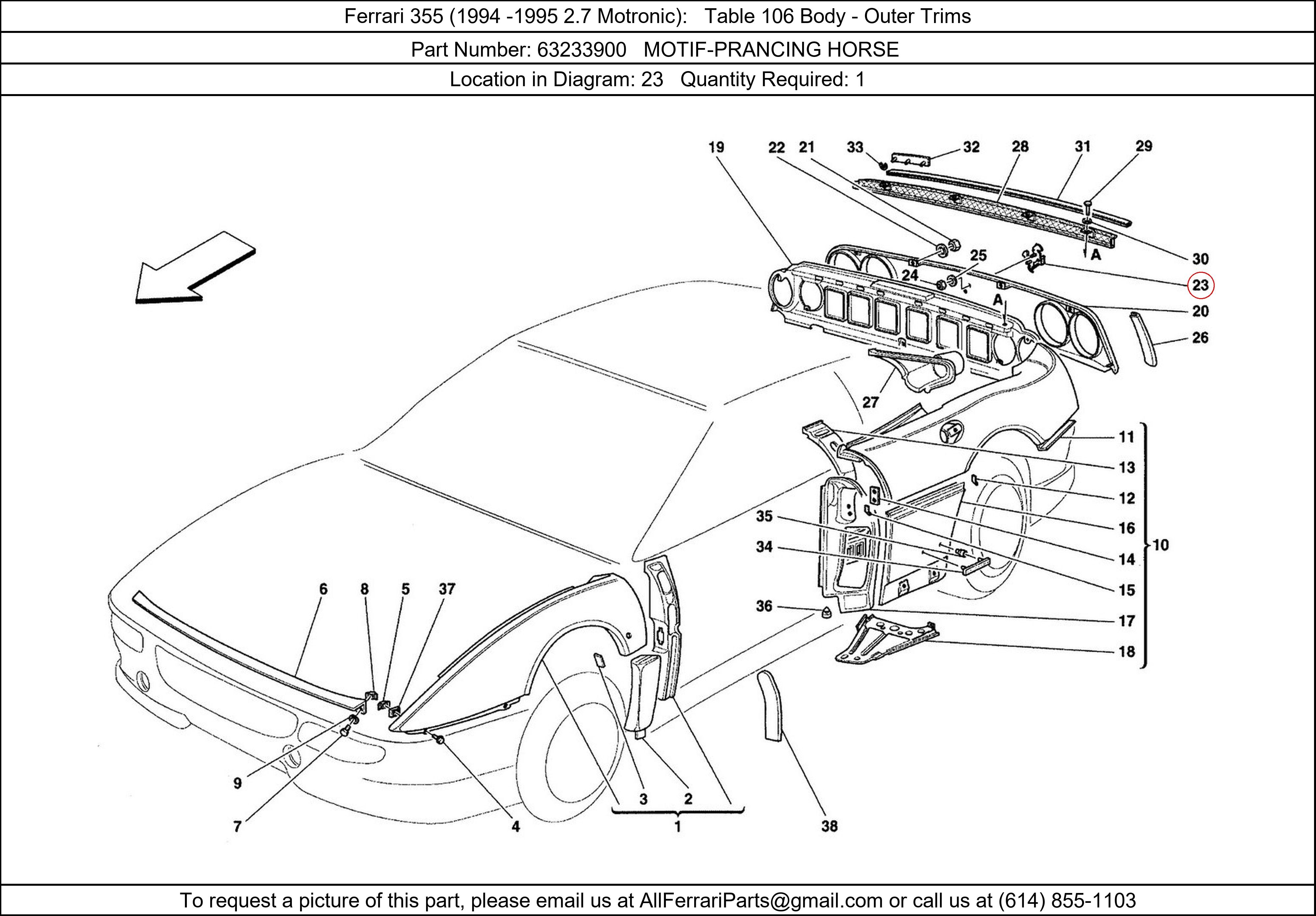 Ferrari Part 63233900