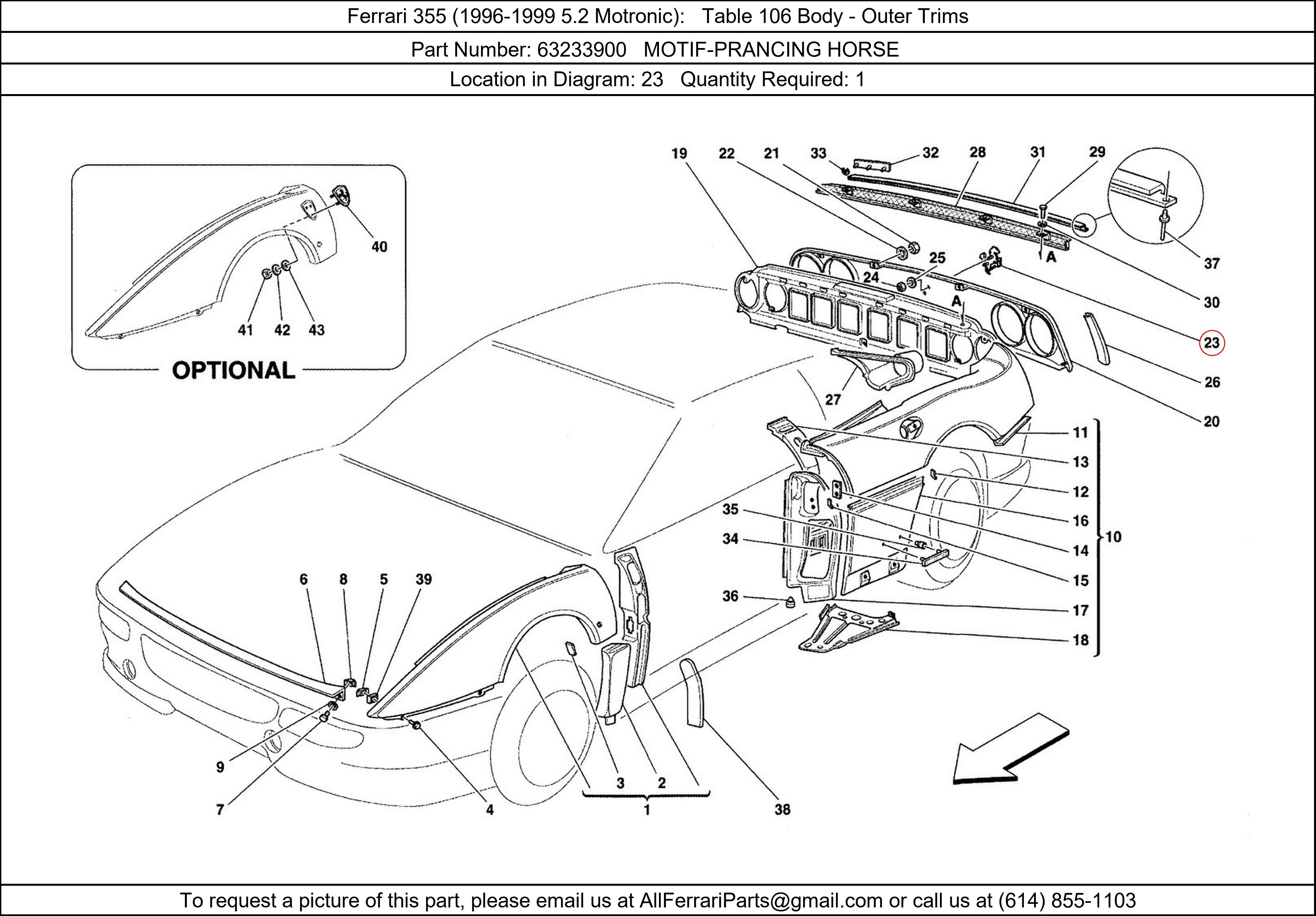 Ferrari Part 63233900