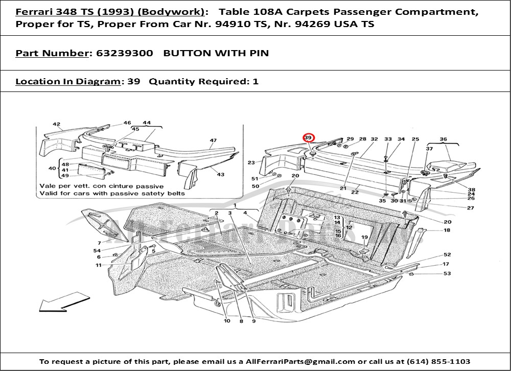 Ferrari Part 63239300