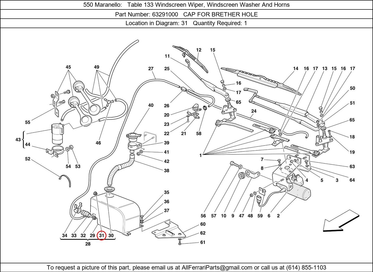 Ferrari Part 63291000