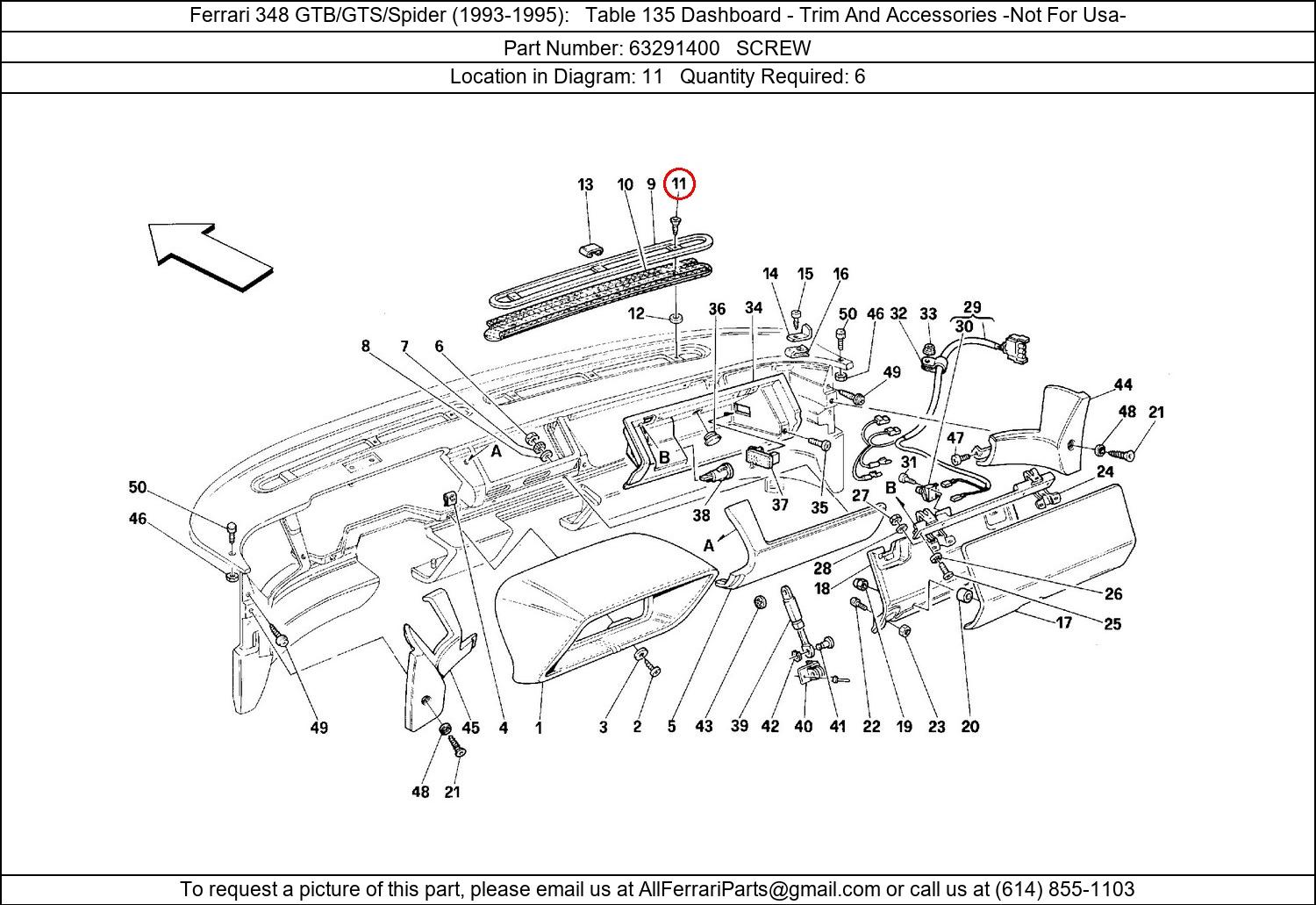 Ferrari Part 63291400