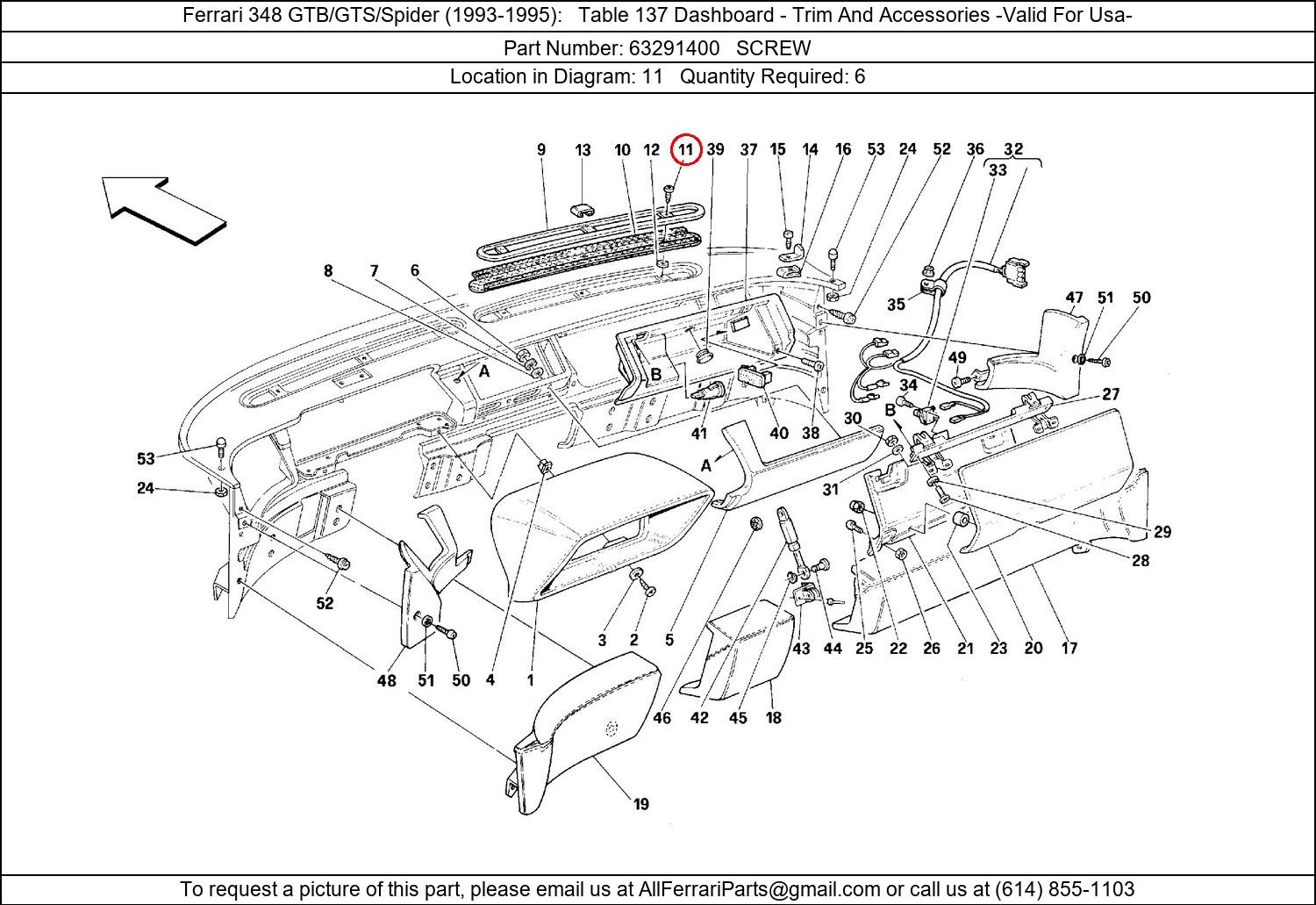 Ferrari Part 63291400