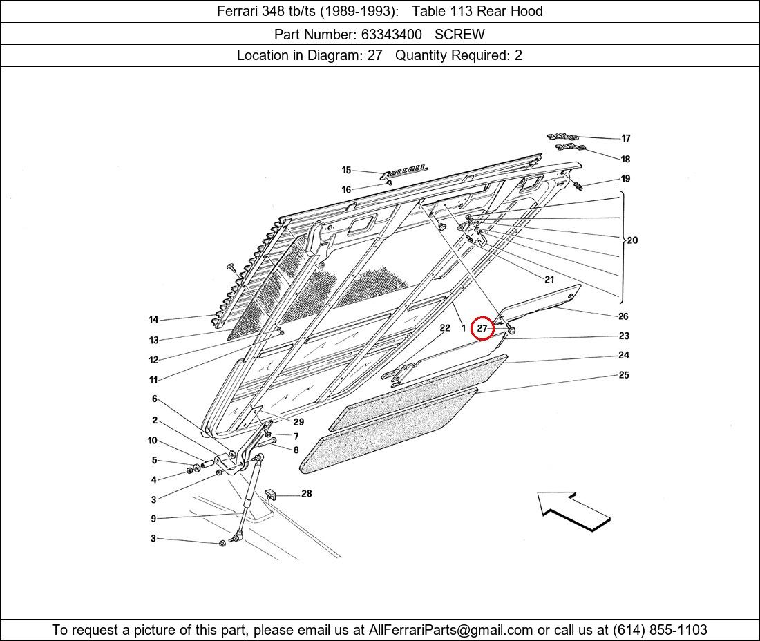 Ferrari Part 63343400