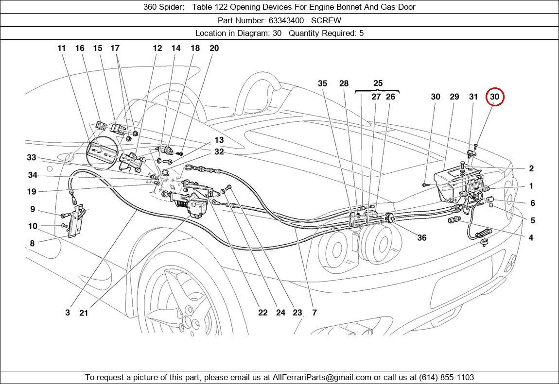 Ferrari Part 63343400