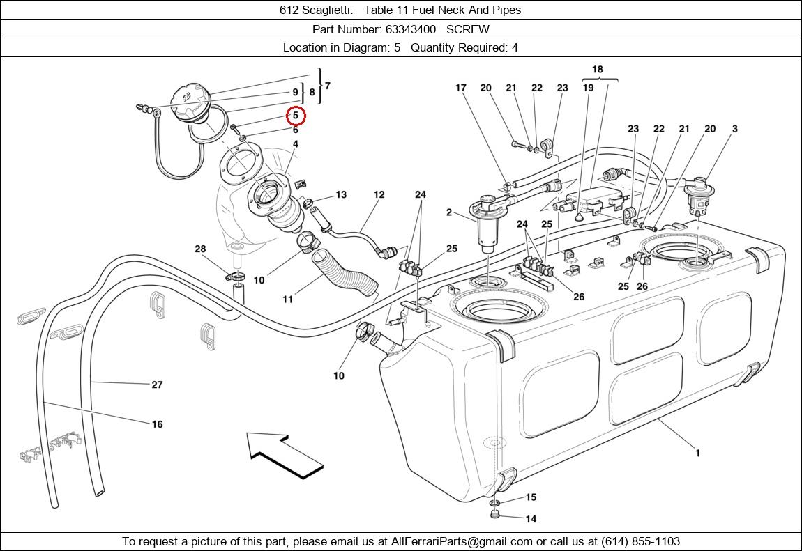 Ferrari Part 63343400