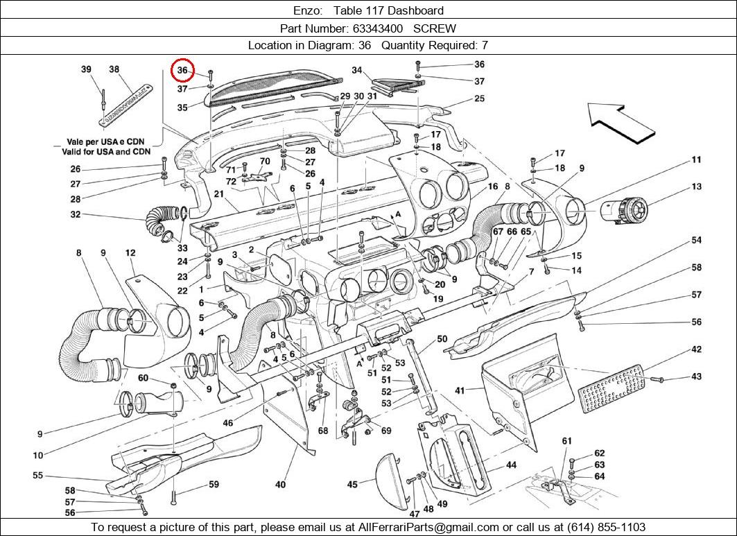 Ferrari Part 63343400