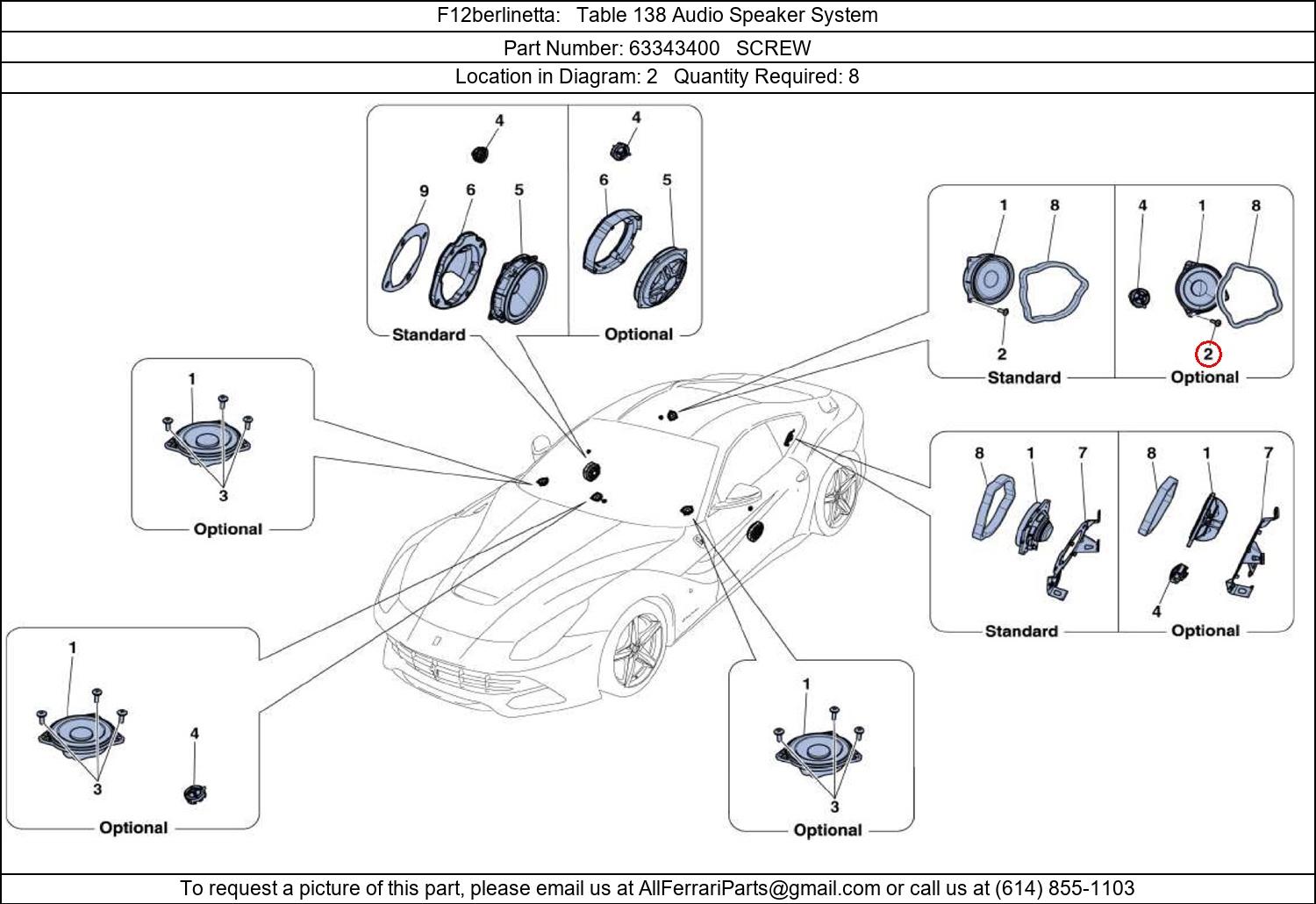 Ferrari Part 63343400