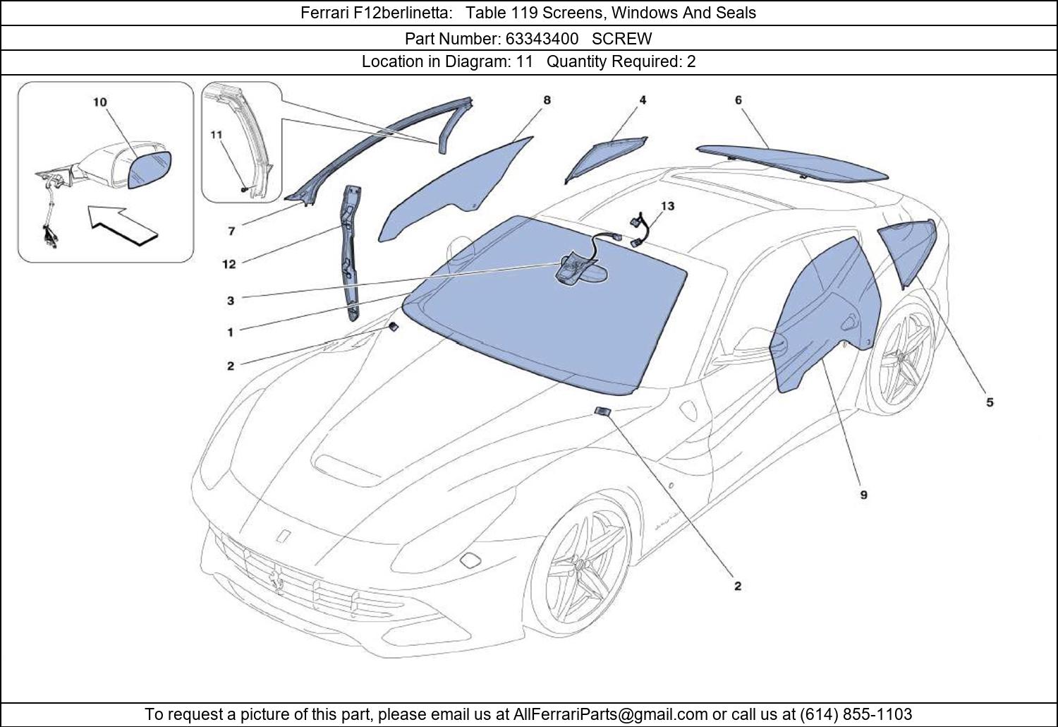 Ferrari Part 63343400