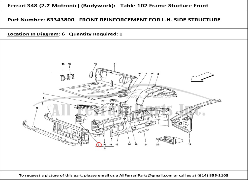 Ferrari Part 63343800