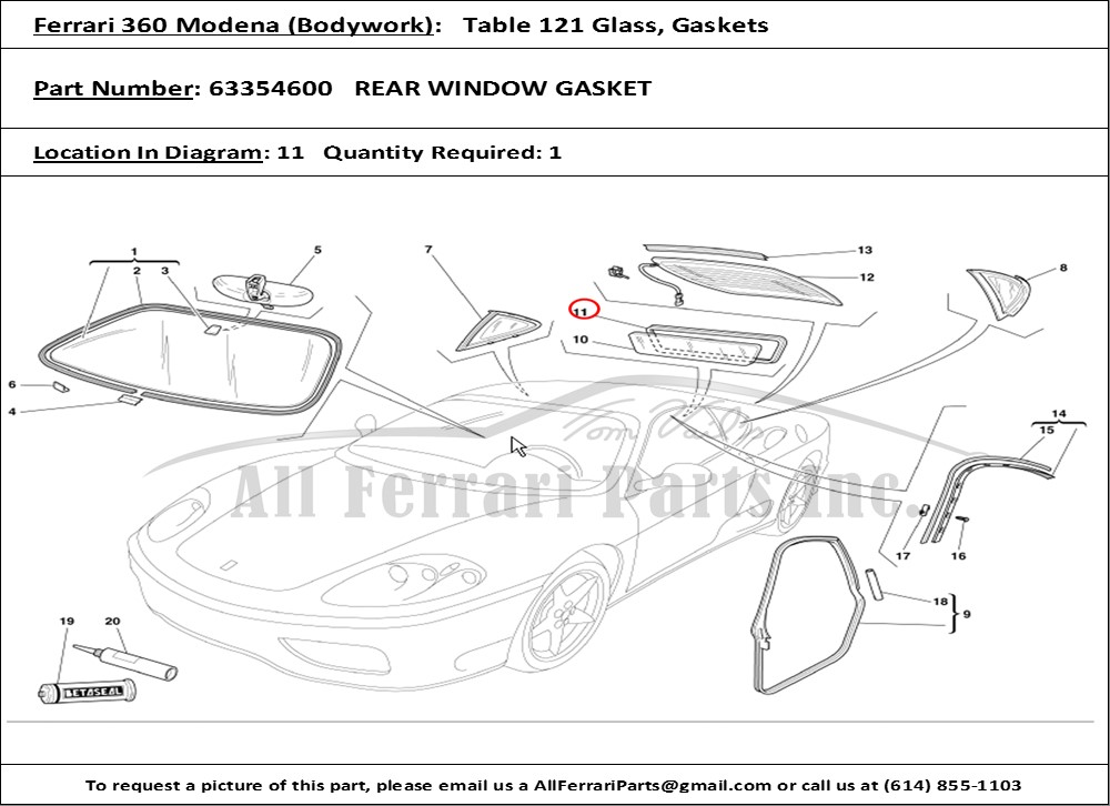 Ferrari Part 63354600