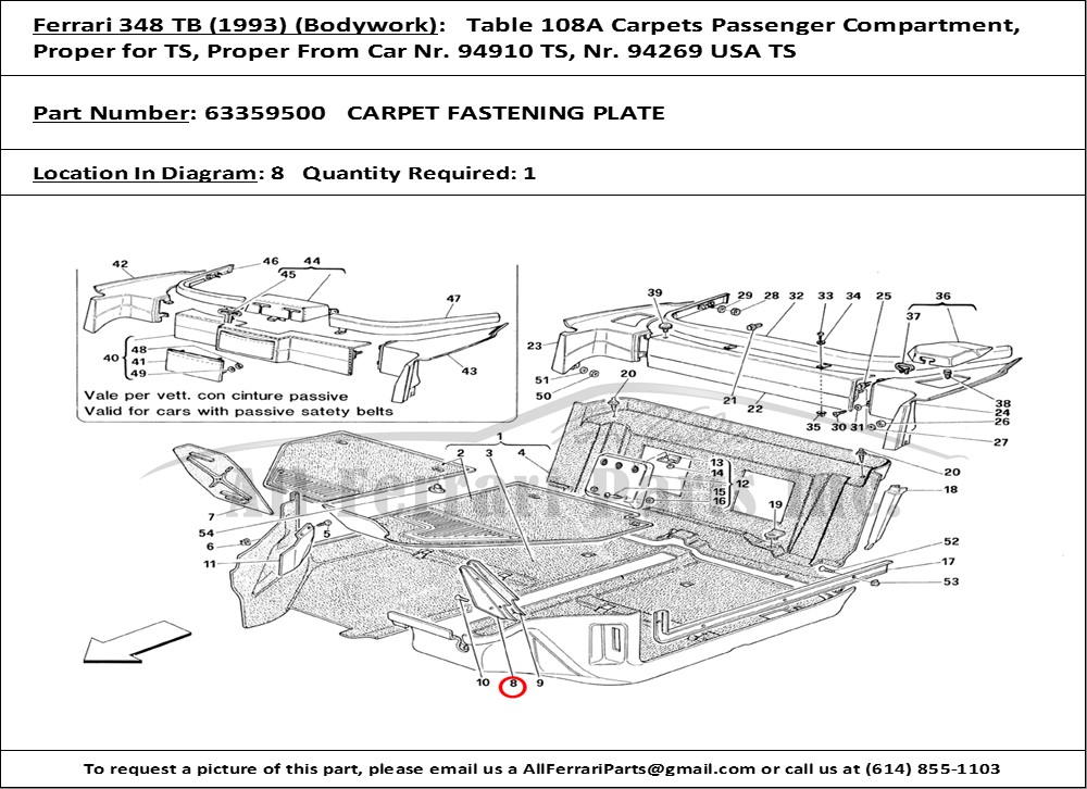 Ferrari Part 63359500