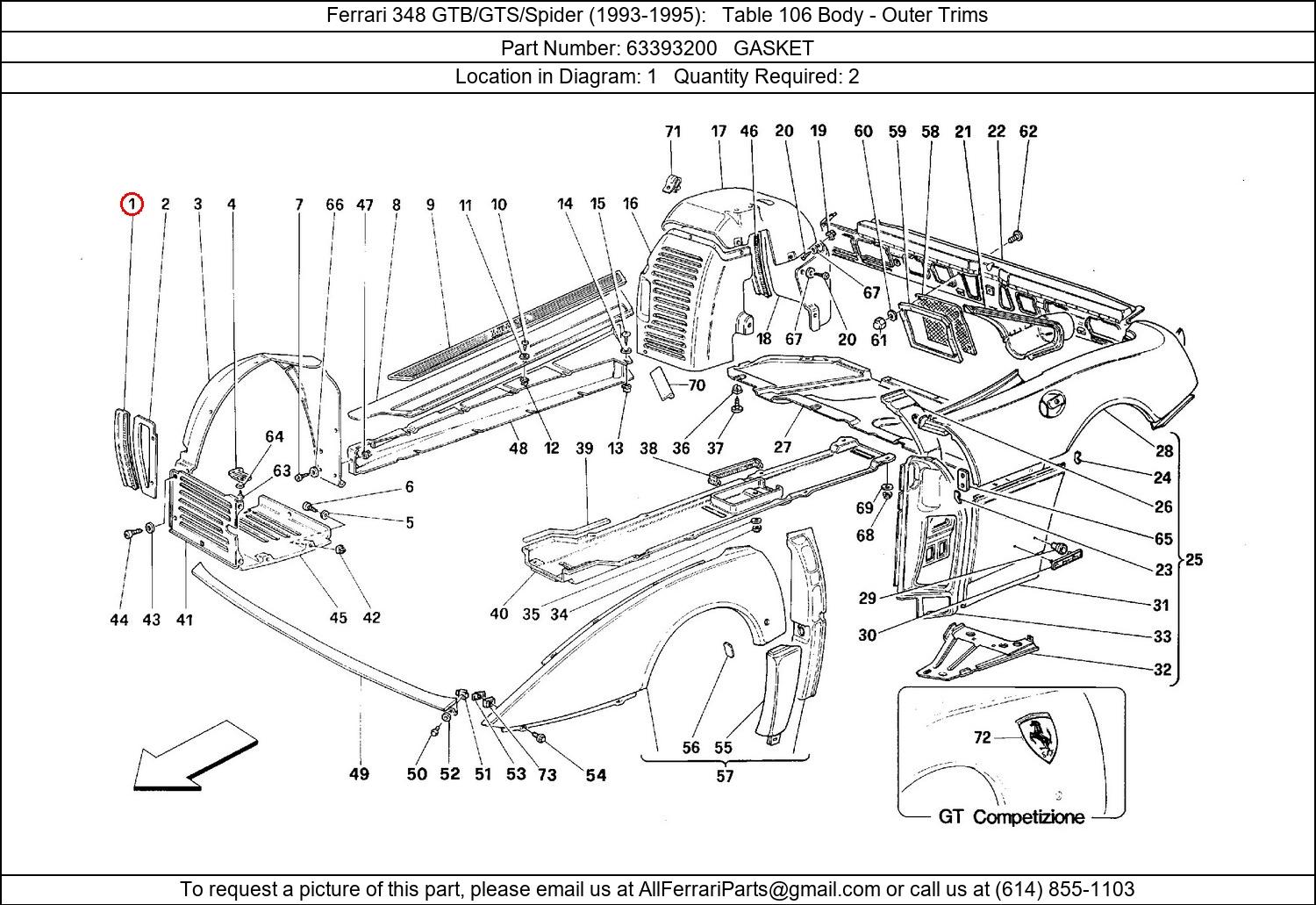 Ferrari Part 63393200