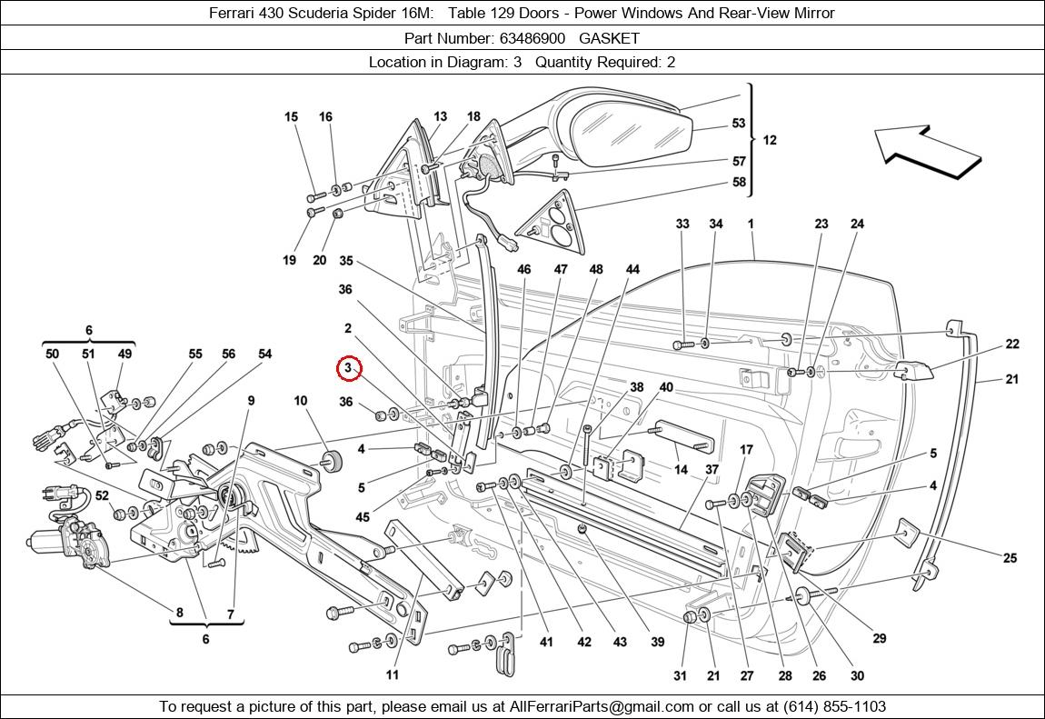 Ferrari Part 63486900