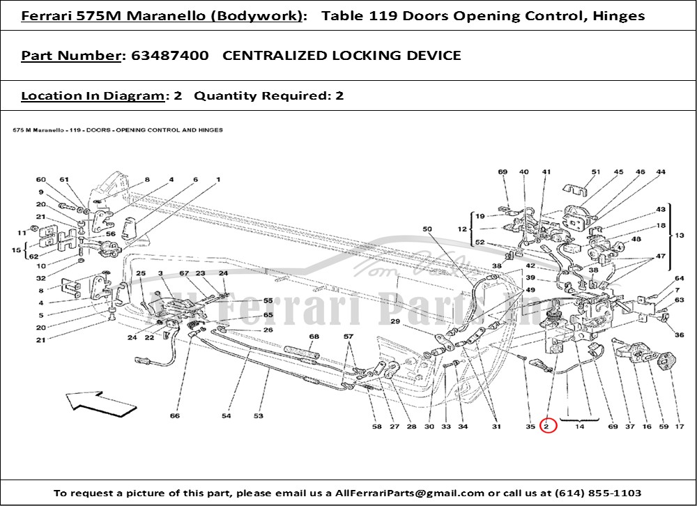 Ferrari Part 63487400