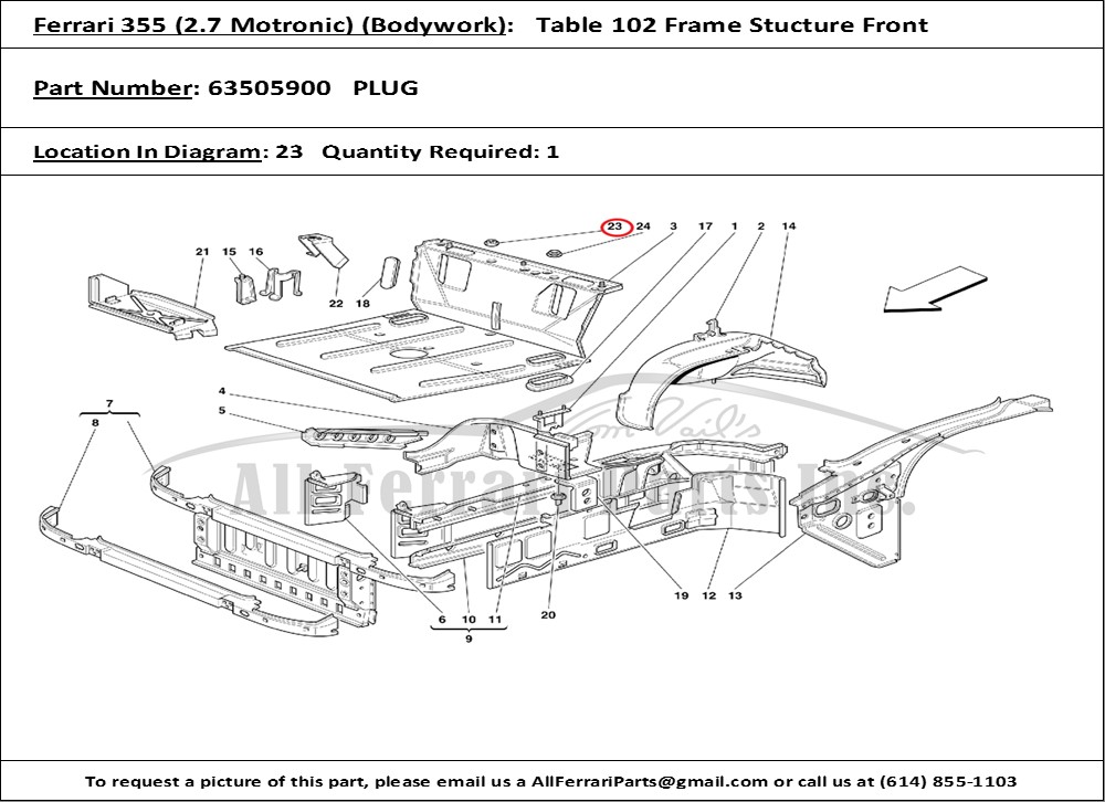 Ferrari Part 63505900