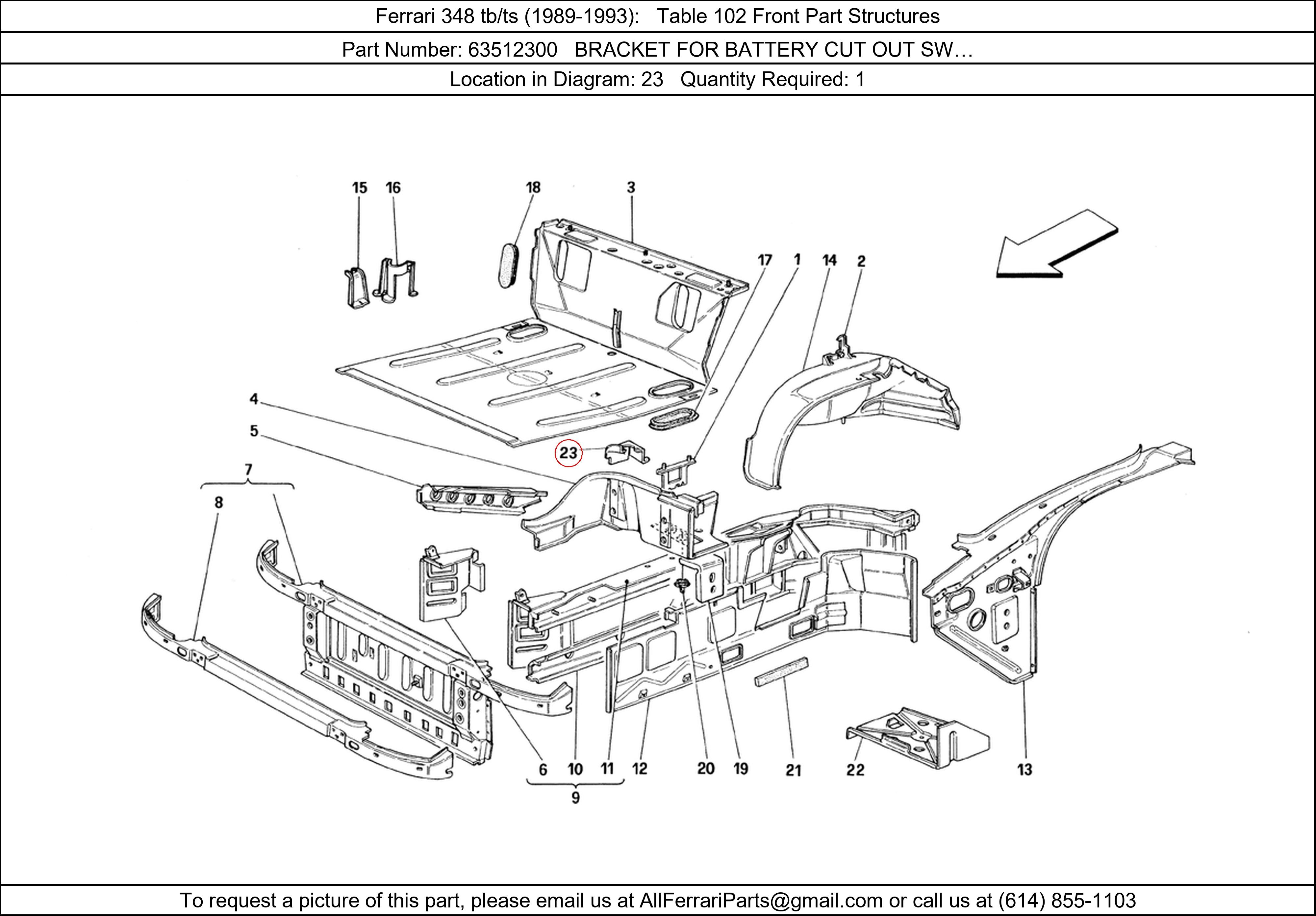 Ferrari Part 63512300