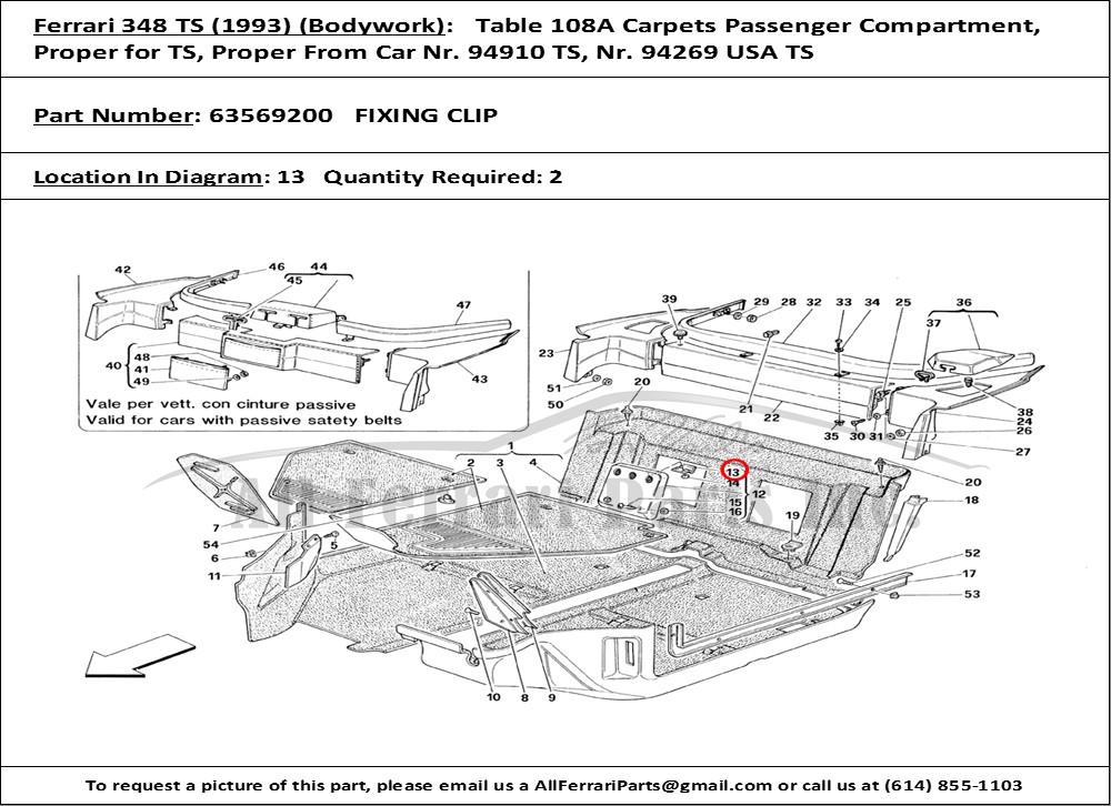 Ferrari Part 63569200