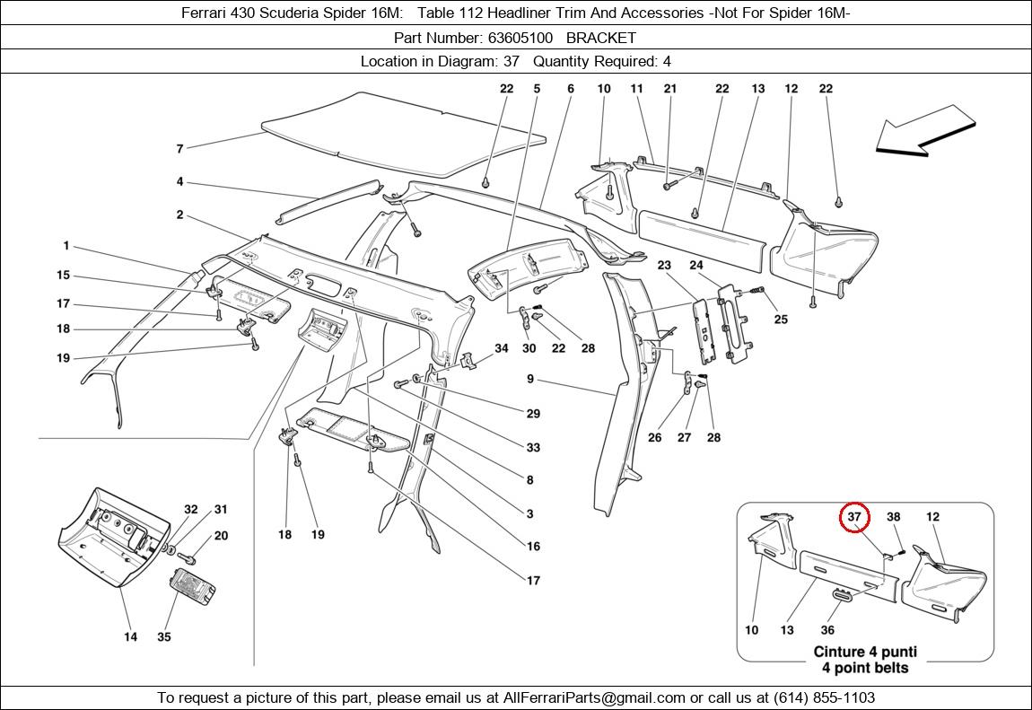 Ferrari Part 63605100