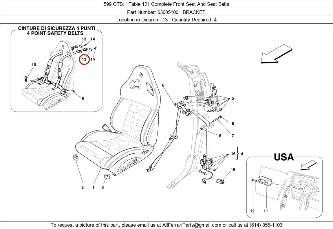 Ferrari Part 63605100