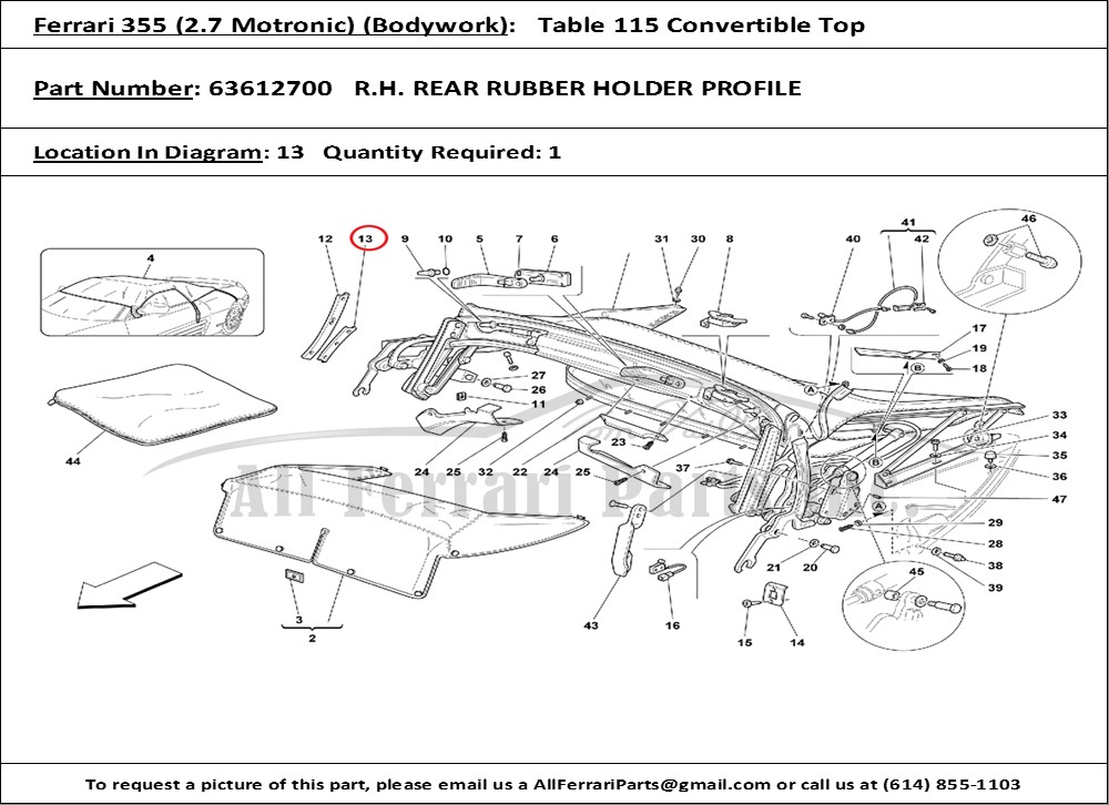 Ferrari Part 63612700