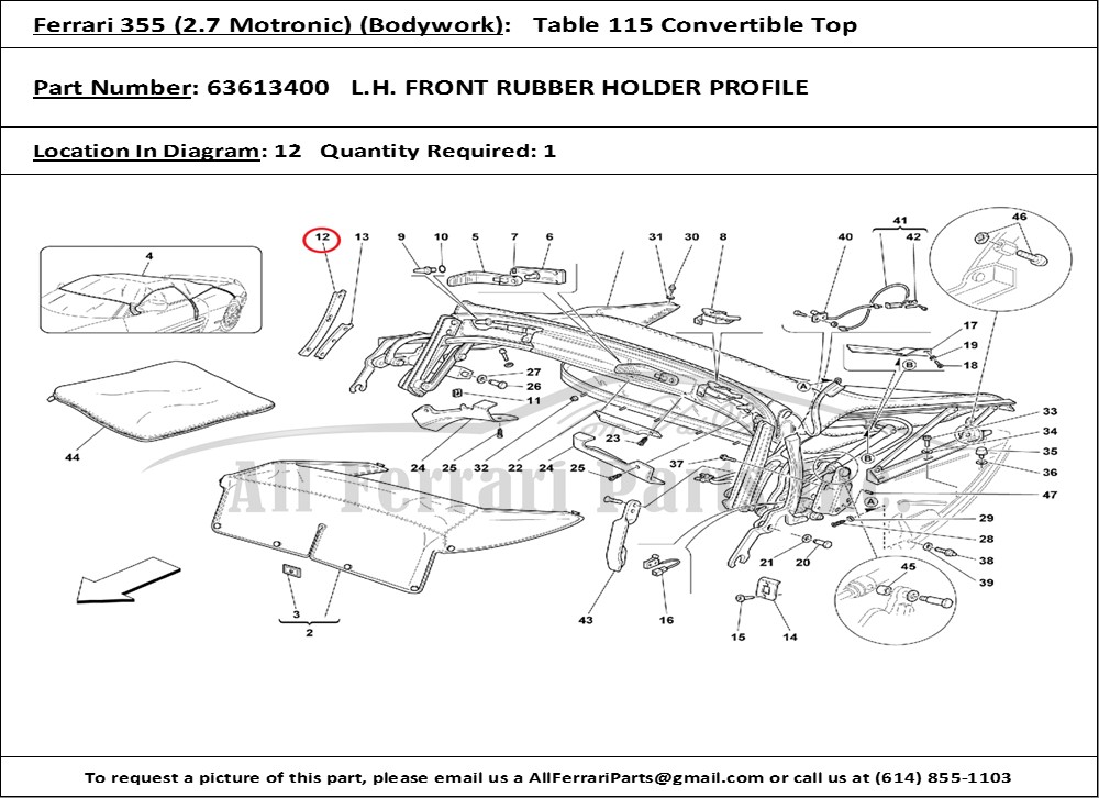 Ferrari Part 63613400