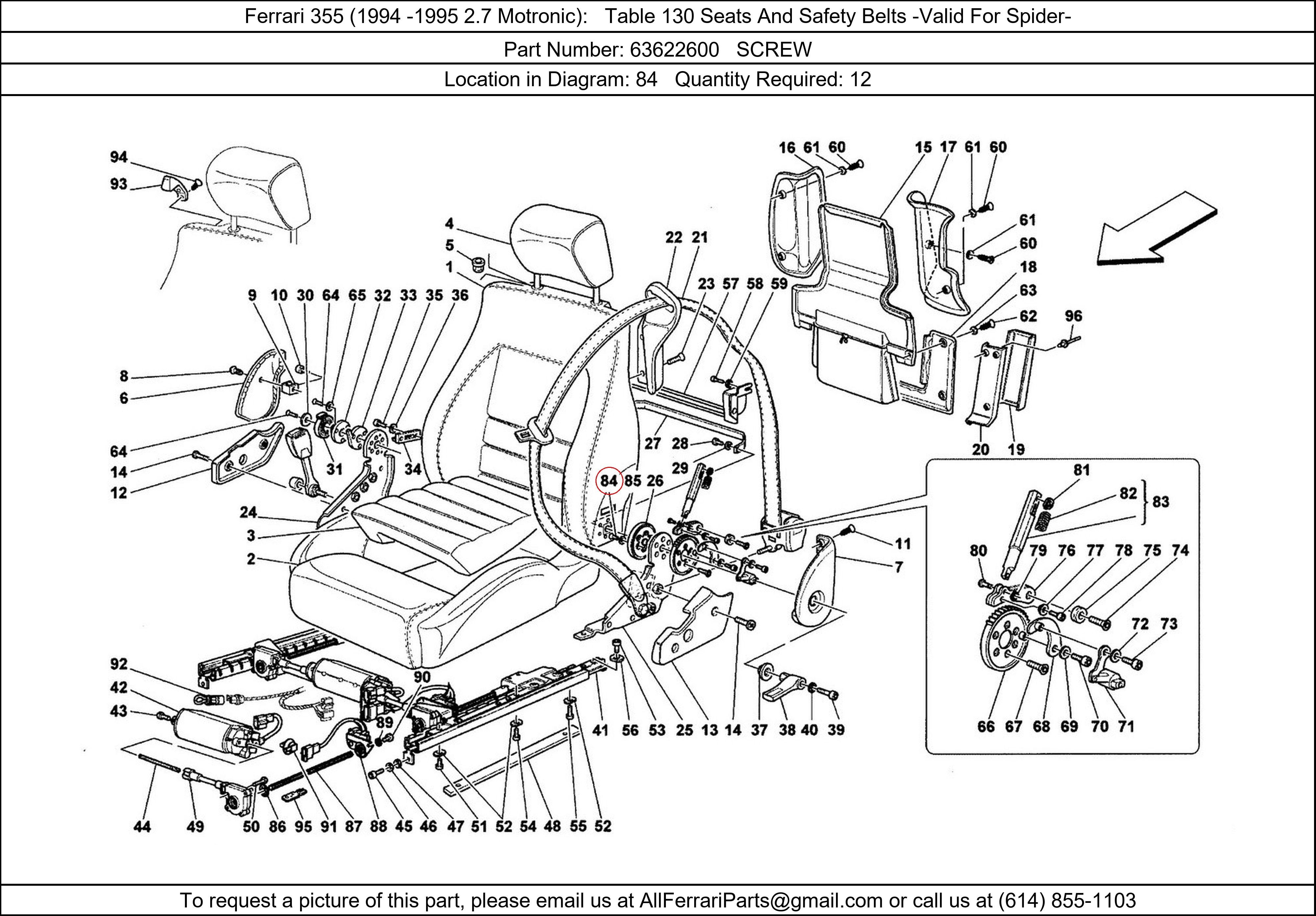 Ferrari Part 63622600