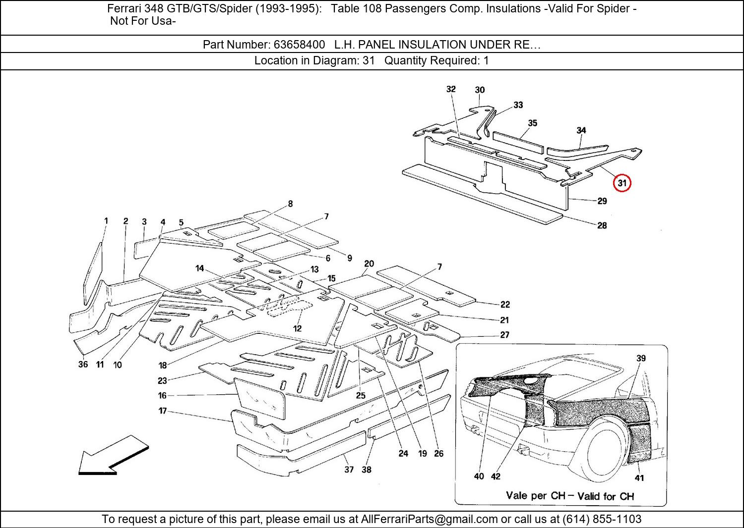 Ferrari Part 63658400