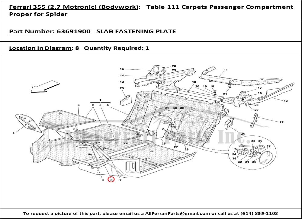 Ferrari Part 63691900