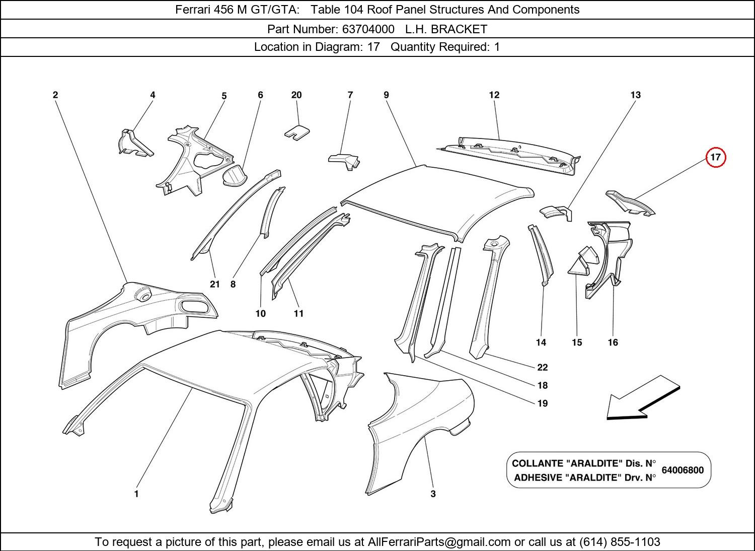 Ferrari Part 63704000