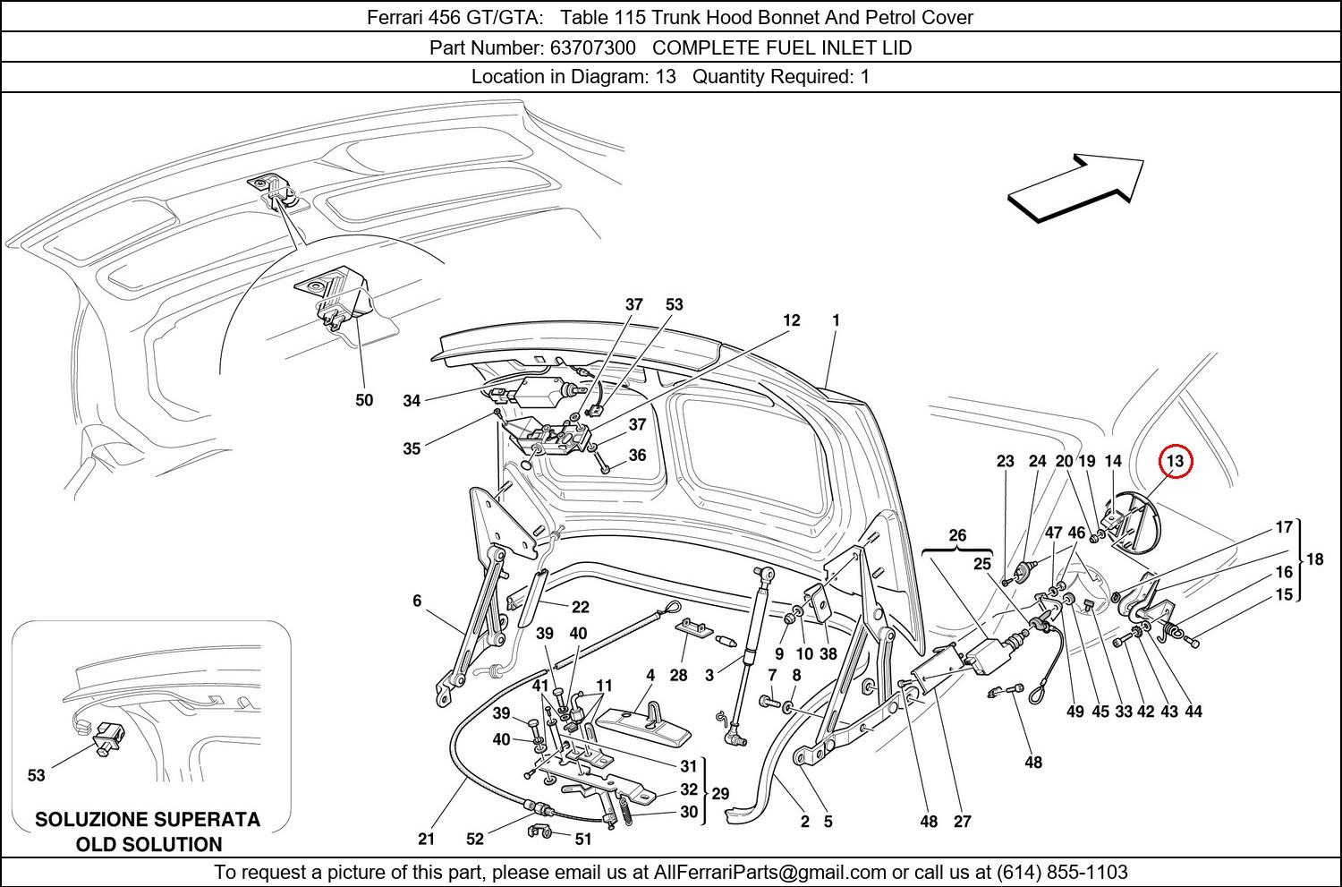 Ferrari Part 63707300