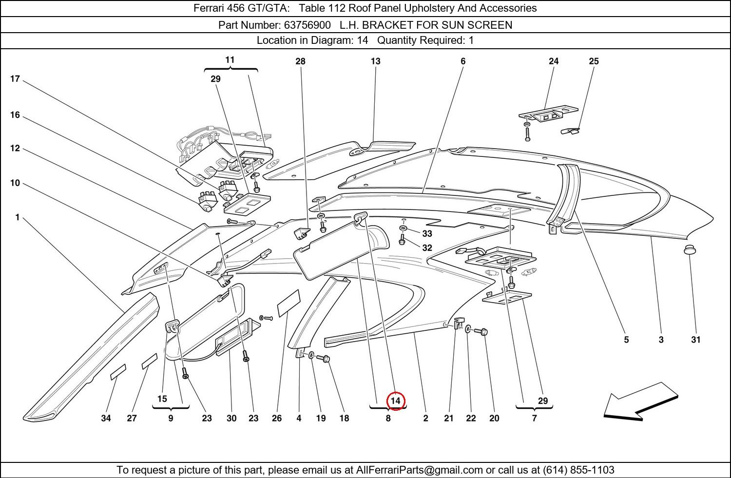 Ferrari Part 63756900