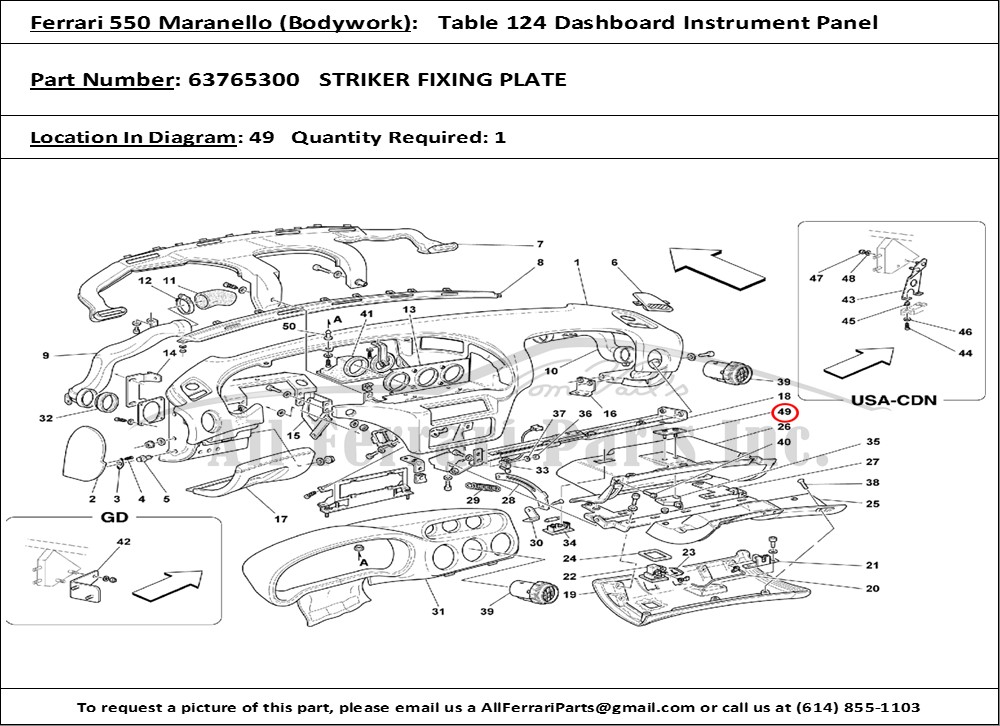 Ferrari Part 63765300