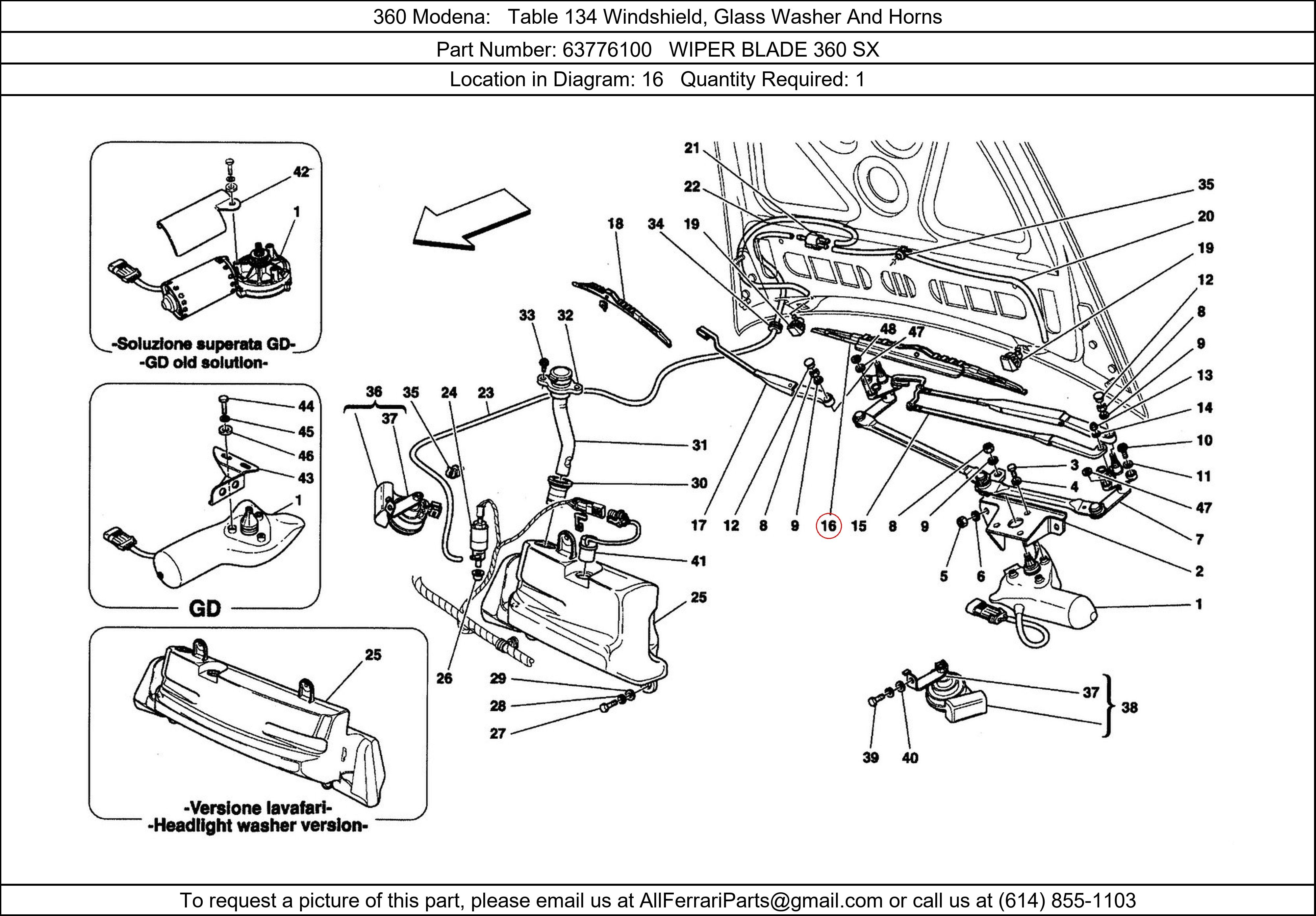 Ferrari Part 63776100