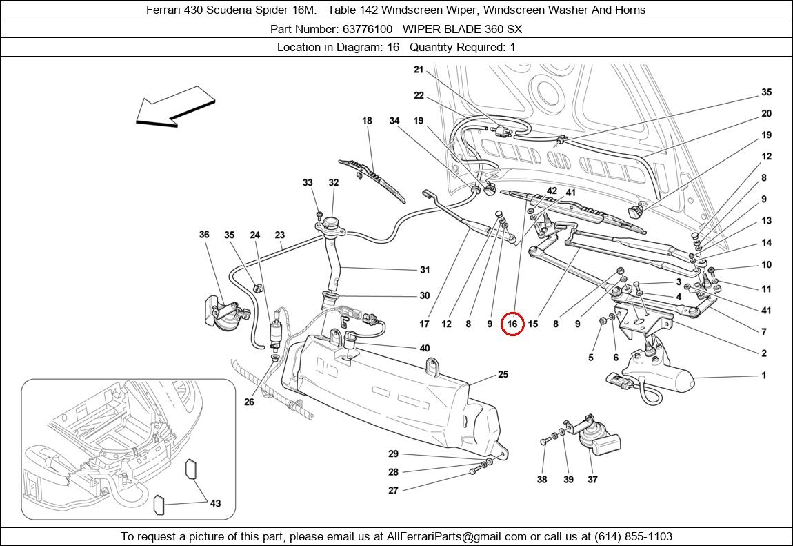 Ferrari Part 63776100