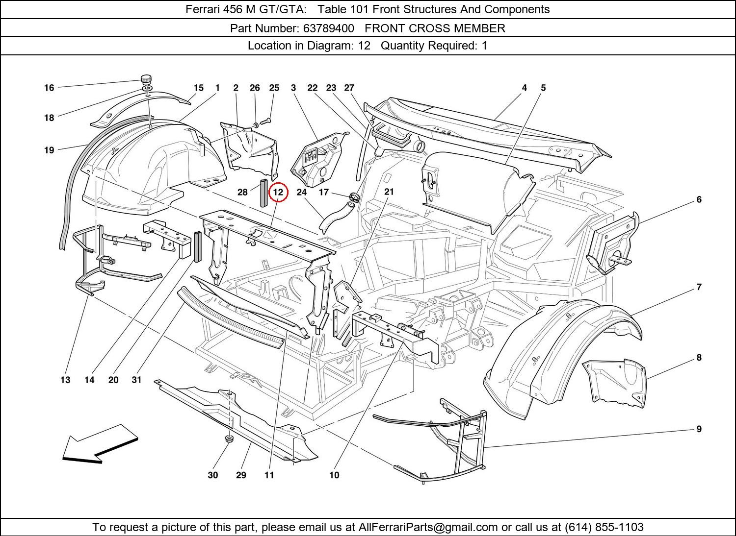 Ferrari Part 63789400