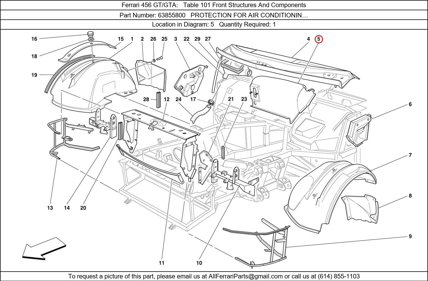 Ferrari Part 63855800