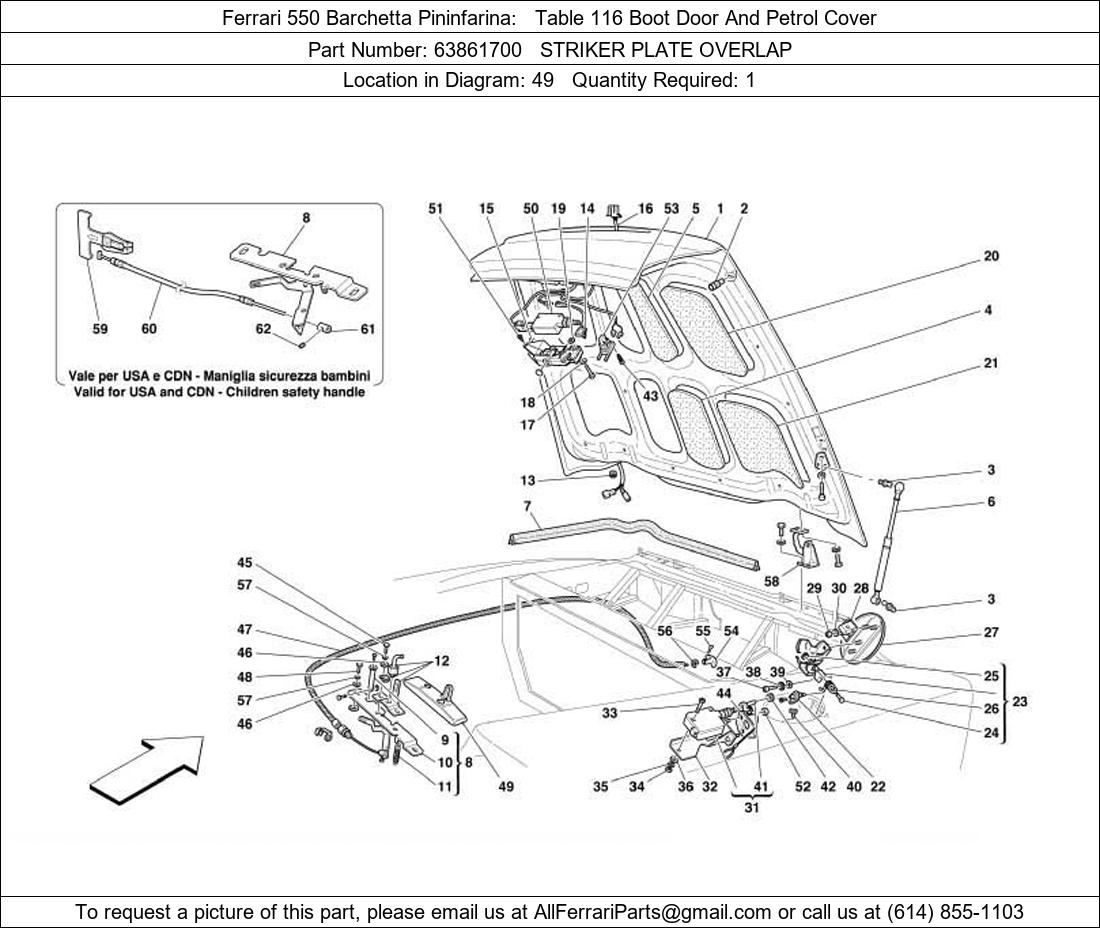 Ferrari Part 63861700