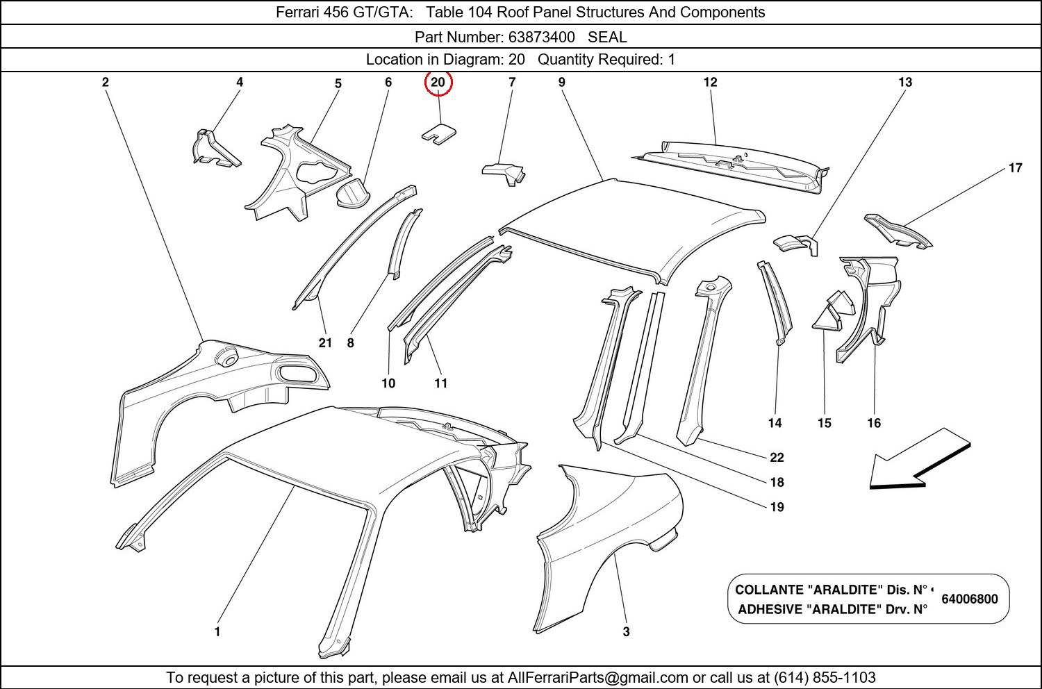 Ferrari Part 63873400