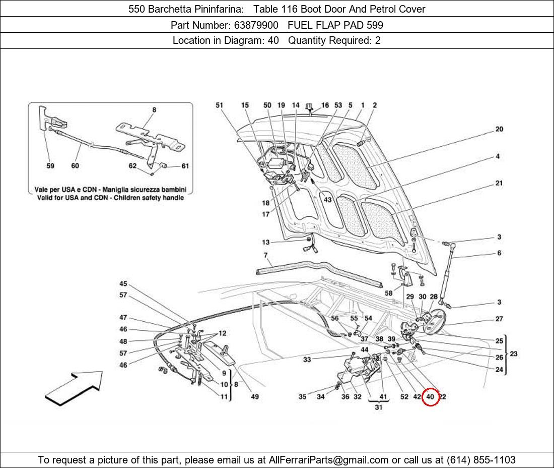 Ferrari Part 63879900